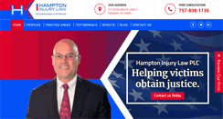 Desktop Screenshot of hamptoninjurylawplc.com